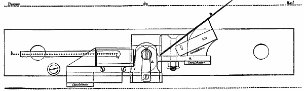 Fig. 5.—Pedal for Sending Warning to Railway Crossing—Elevation.