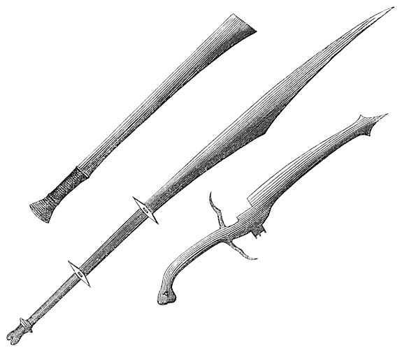 Singphoo, Cosseah, and Garrow swords.